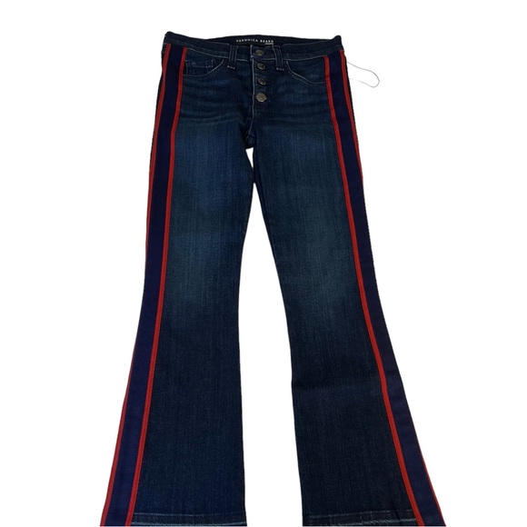 Veronica Beard Carolyn Baby Boot Jean Side Stripe Jeans Women’s Size 24 - Picture 2 of 9